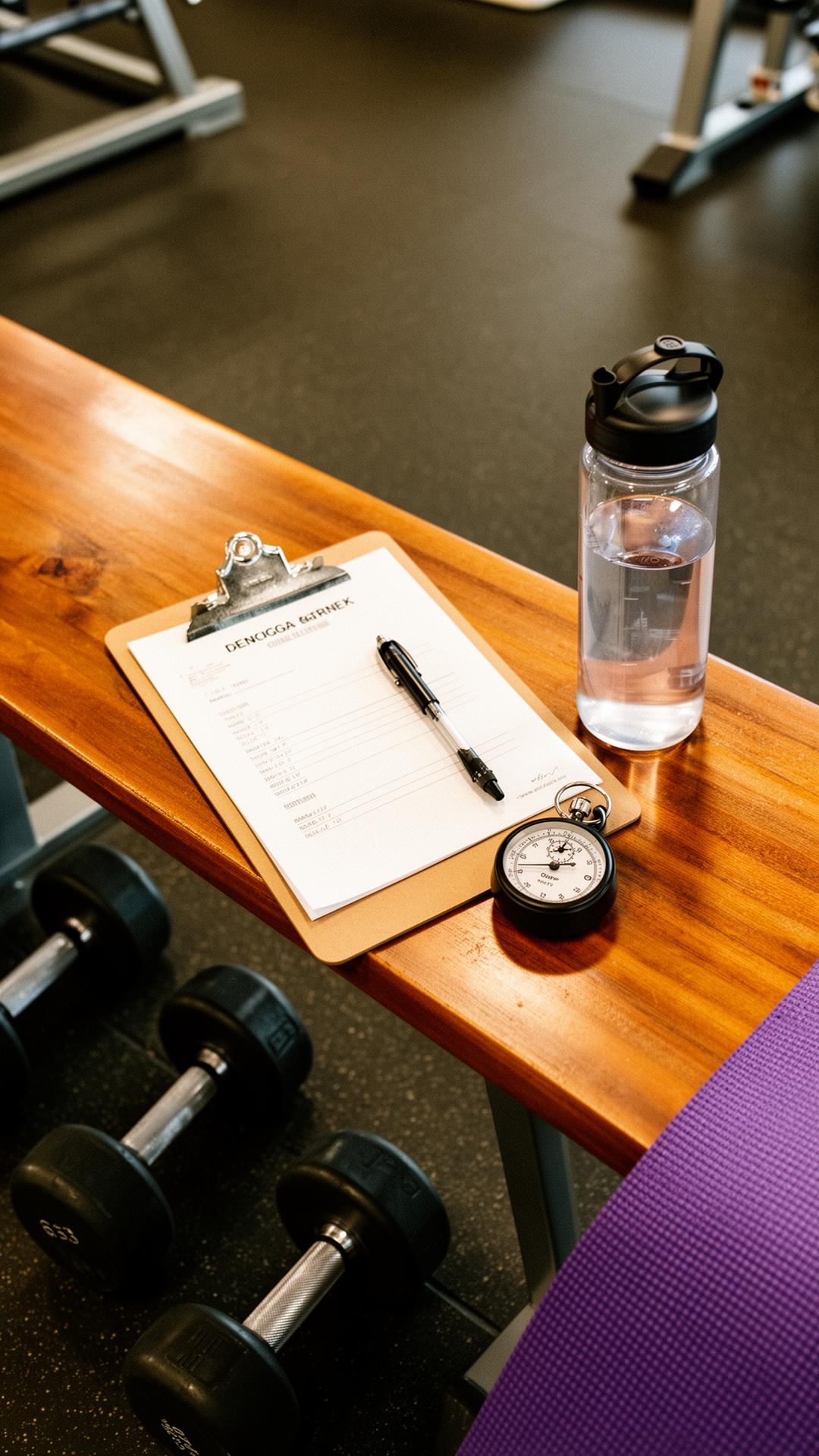Personal trainer com aluno